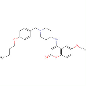 638192-85-5  2H-1-Benzopyran-2-one,4-[[1-[(4-butoxyphenyl)methyl]-4-piperidinyl]amino]-6-methoxy-