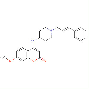 638194-33-9  2H-1-Benzopyran-2-one,7-methoxy-4-[[1-(3-phenyl-2-propenyl)-4-piperidinyl]amino]-