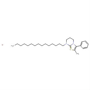 63821-06-7  5H-Thiazolo[3,2-a]pyrimidinium,6,7-dihydro-2-methyl-8-pentadecyl-3-phenyl-, bromide