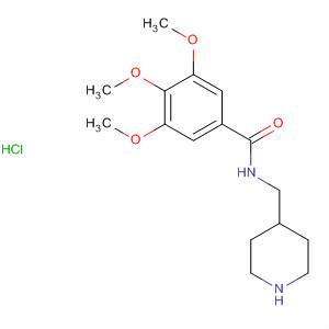 63824-91-9  Benzamide, 3,4,5-trimethoxy-N-(4-piperidinylmethyl)-,monohydrochloride