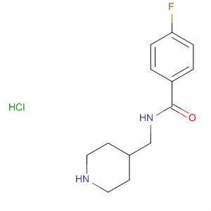 63824-95-3  Benzamide, 4-fluoro-N-(4-piperidinylmethyl)-, monohydrochloride