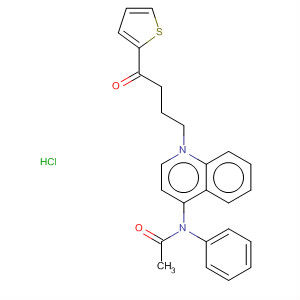 63825-77-4  Acetamide,N-[decahydro-1-[4-oxo-4-(2-thienyl)butyl]-4-quinolinyl]-N-phenyl-,monohydrochloride