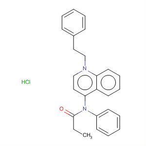 63825-84-3  Propanamide, N-[decahydro-1-(2-phenylethyl)-4-quinolinyl]-N-phenyl-,monohydrochloride