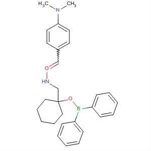 63830-17-1  Borinic acid, diphenyl-,1-[[[[4-(dimethylamino)phenyl]methylene]oxidoamino]methyl]cyclohexylester
