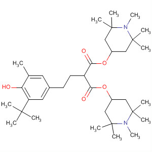 63843-96-9  Propanedioic acid,[[3-(1,1-dimethylethyl)-4-hydroxy-5-methylphenyl]methyl]methyl-,bis(1,2,2,6,6-pentamethyl-4-piperidinyl) ester
