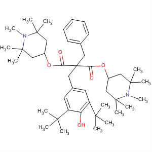 63844-11-1  Propanedioic acid,[[3,5-bis(1,1-dimethylethyl)-4-hydroxyphenyl]methyl](phenylmethyl)-,bis(1,2,2,6,6-pentamethyl-4-piperidinyl) ester