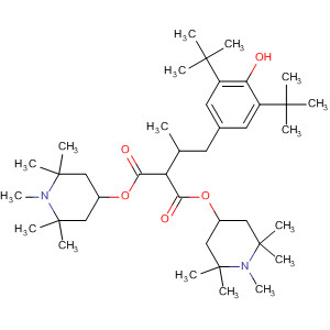 63844-24-6  Propanedioic acid,[[3,5-bis(1,1-dimethylethyl)-4-hydroxyphenyl]methyl]ethyl-,bis(1,2,2,6,6-pentamethyl-4-piperidinyl) ester
