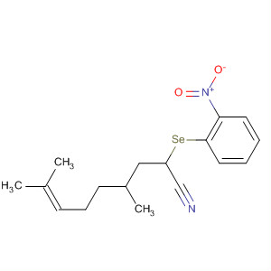 63846-66-2  7-Nonenenitrile, 4,8-dimethyl-2-[(2-nitrophenyl)seleno]-