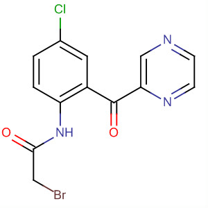 63860-41-3  Acetamide, 2-bromo-N-[4-chloro-2-(pyrazinylcarbonyl)phenyl]-