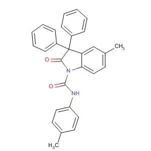 63879-18-5  1H-Indole-1-carboxamide,2,3-dihydro-5-methyl-N-(4-methylphenyl)-2-oxo-3,3-diphenyl-