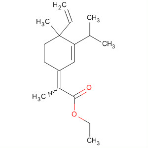 63896-70-8  Propanoic acid,2-[4-ethenyl-4-methyl-3-(1-methylethyl)-2-cyclohexen-1-ylidene]-, ethylester