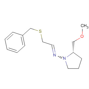 639076-24-7  1-Pyrrolidinamine,2-(methoxymethyl)-N-[2-[(phenylmethyl)thio]ethylidene]-, (2S)-