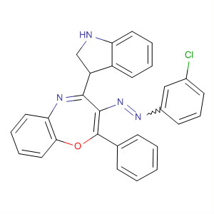 639085-89-5  1,5-Benzoxazepine,3-[(3-chlorophenyl)azo]-2,3-dihydro-4-(1H-indol-3-yl)-2-phenyl-