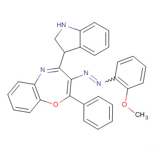 639085-90-8  1,5-Benzoxazepine,2,3-dihydro-4-(1H-indol-3-yl)-3-[(2-methoxyphenyl)azo]-2-phenyl-
