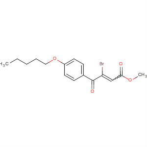 63913-15-5  2-Butenoic acid, 3-bromo-4-oxo-4-[4-(pentyloxy)phenyl]-, methyl ester