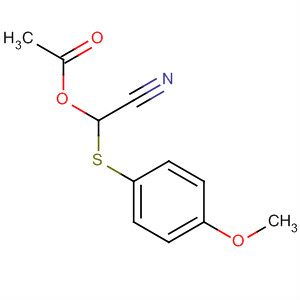 63923-63-7  Acetonitrile, (acetyloxy)[(4-methoxyphenyl)thio]-