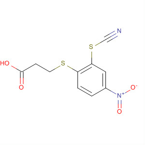 63928-33-6  Propanoic acid, 3-[(4-nitro-2-thiocyanatophenyl)thio]-