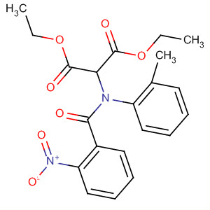63931-34-0  Propanedioic acid, [(2-methylphenyl)(2-nitrobenzoyl)amino]-, diethylester