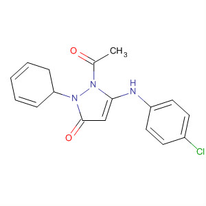 63944-86-5  3H-Pyrazol-3-one,1-acetyl-5-[(4-chlorophenyl)amino]-1,2-dihydro-2-phenyl-