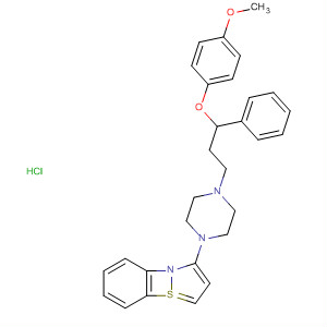 639467-58-6  1,2-Benzisothiazole,3-[4-[3-(4-methoxyphenoxy)-3-phenylpropyl]-1-piperazinyl]-,monohydrochloride