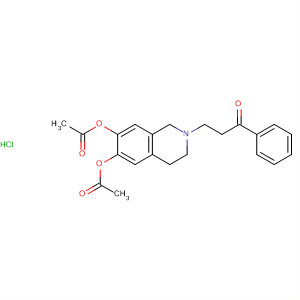 639468-10-3  1-Propanone,3-[6,7-bis(acetyloxy)-3,4-dihydro-2(1H)-isoquinolinyl]-1-phenyl-,hydrochloride