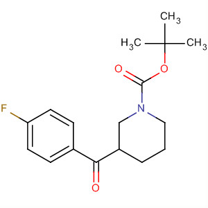 639468-31-8  1-Piperidinecarboxylic acid, 3-(4-fluorobenzoyl)-, 1,1-dimethylethylester