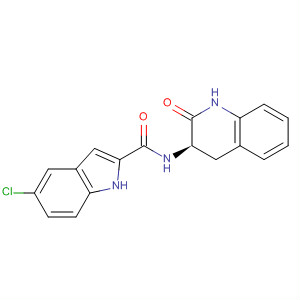 639478-14-1  1H-Indole-2-carboxamide,5-chloro-N-[(3R)-1,2,3,4-tetrahydro-2-oxo-3-quinolinyl]-