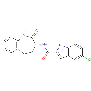 639478-41-4  1H-Indole-2-carboxamide,5-chloro-N-[(3R)-2,3,4,5-tetrahydro-2-oxo-1H-1-benzazepin-3-yl]-