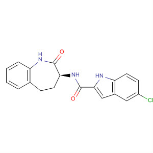 639478-42-5  1H-Indole-2-carboxamide,5-chloro-N-[(3S)-2,3,4,5-tetrahydro-2-oxo-1H-1-benzazepin-3-yl]-