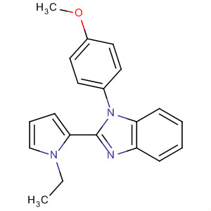 639523-00-5  1H-Benzimidazole, 2-(1-ethyl-1H-pyrrol-2-yl)-1-(4-methoxyphenyl)- 639523-00-5  1H-Benzimidazole, 2-(1-ethyl-1H-pyrrol-2-yl)-1-(4-methoxyphenyl)-