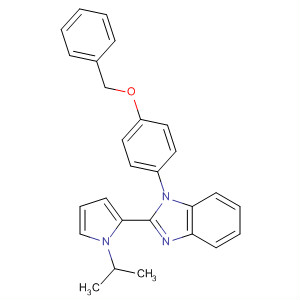 639523-52-7  1H-Benzimidazole,2-[1-(1-methylethyl)-1H-pyrrol-2-yl]-1-[4-(phenylmethoxy)phenyl]-