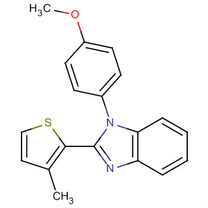 639523-64-1  1H-Benzimidazole, 1-(4-methoxyphenyl)-2-(3-methyl-2-thienyl)- 639523-64-1  1H-Benzimidazole, 1-(4-methoxyphenyl)-2-(3-methyl-2-thienyl)-