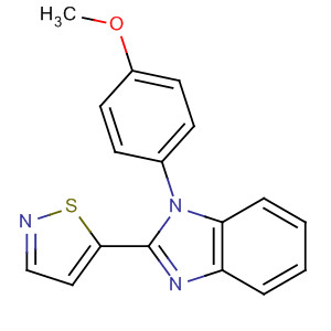 639523-67-4  1H-Benzimidazole, 2-(5-isothiazolyl)-1-(4-methoxyphenyl)- 639523-67-4  1H-Benzimidazole, 2-(5-isothiazolyl)-1-(4-methoxyphenyl)-