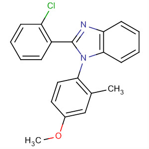 639523-86-7  1H-Benzimidazole, 2-(2-chlorophenyl)-1-(4-methoxy-2-methylphenyl)- 639523-86-7  1H-Benzimidazole, 2-(2-chlorophenyl)-1-(4-methoxy-2-methylphenyl)-