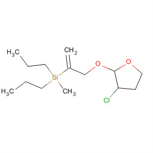 63960-22-5  Silane,[1-[[(3-chlorotetrahydro-2-furanyl)oxy]methyl]ethenyl]methyldipropyl-