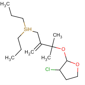 63960-23-6  Silane,[2-[(3-chlorotetrahydro-2-furanyl)oxy]-2-methyl-1-methylenepropyl]methyldipropyl-