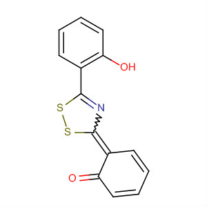 63963-44-0  2,4-Cyclohexadien-1-one,6-[5-(2-hydroxyphenyl)-3H-1,2,4-dithiazol-3-ylidene]-