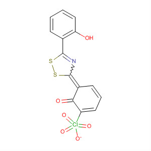 63963-45-1  2,4-Cyclohexadien-1-one,6-[5-(2-hydroxyphenyl)-3H-1,2,4-dithiazol-3-ylidene]-, perchlorate (salt)