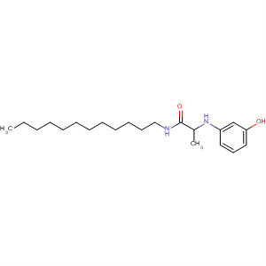 63966-13-2  Propanamide, N-dodecyl-2-[(3-hydroxyphenyl)amino]-