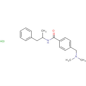 63967-16-8  Benzamide, 4-[(dimethylamino)methyl]-N-(1-methyl-2-phenylethyl)-,monohydrochloride