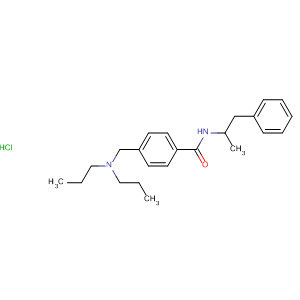 63967-20-4  Benzamide, 4-[(dipropylamino)methyl]-N-(1-methyl-2-phenylethyl)-,monohydrochloride