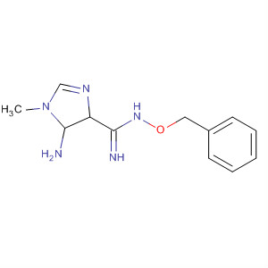 63987-59-7  1H-Imidazole-4-carboximidamide,5-amino-4,5-dihydro-1-methyl-N-(phenylmethoxy)-