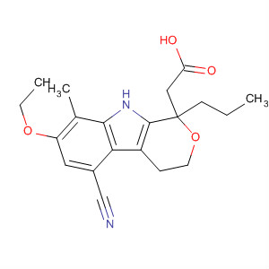 630399-44-9  Pyrano[3,4-b]indole-1-acetic acid,5-cyano-7-ethoxy-1,3,4,9-tetrahydro-8-methyl-1-propyl-
