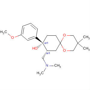 630400-97-4  1,5-Dioxaspiro[5.5]undecan-9-ol,8-[(dimethylamino)methyl]-9-(3-methoxyphenyl)-3,3-dimethyl-,(8R,9R)-rel-
