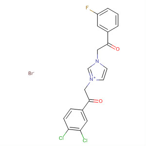 630404-03-4  1H-Imidazolium,1-[2-(3,4-dichlorophenyl)-2-oxoethyl]-3-[2-(3-fluorophenyl)-2-oxoethyl]-,bromide