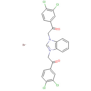 630404-14-7  1H-Benzimidazolium, 1,3-bis[2-(3,4-dichlorophenyl)-2-oxoethyl]-,bromide