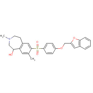 630405-17-3  1H-3-Benzazepine,7-[[4-(2-benzofuranylmethoxy)phenyl]sulfonyl]-2,3,4,5-tetrahydro-8-methoxy-3-methyl-