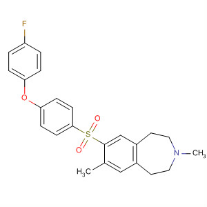630405-29-7  1H-3-Benzazepine,7-[[4-(4-fluorophenoxy)phenyl]sulfonyl]-2,3,4,5-tetrahydro-3,8-dimethyl-