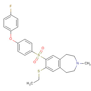 630405-35-5  1H-3-Benzazepine,7-(ethylthio)-8-[[4-(4-fluorophenoxy)phenyl]sulfonyl]-2,3,4,5-tetrahydro-3-methyl-