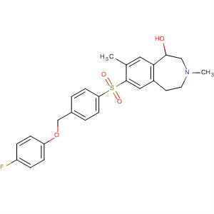 630405-58-2  1H-3-Benzazepine,7-[[4-[(4-fluorophenoxy)methyl]phenyl]sulfonyl]-2,3,4,5-tetrahydro-8-methoxy-3-methyl-